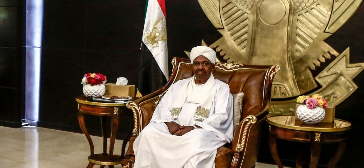 Omar al-Bashir in Khartoum in 2019