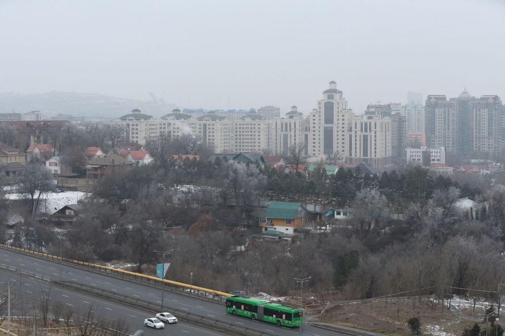 A general view shows the city of Almaty, Kazakhstan January 11, 2022. REUTERS/Pavel Mikheyev